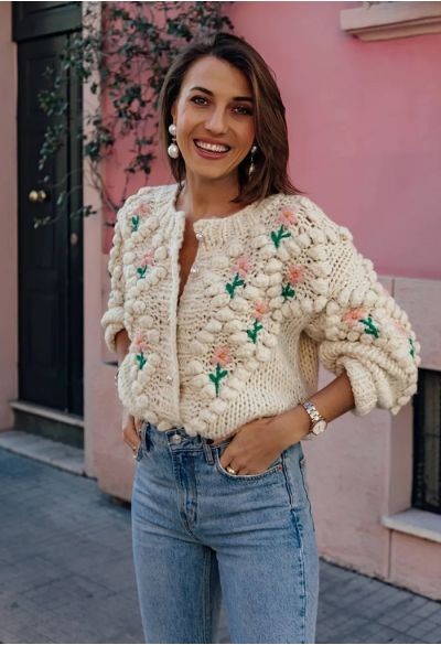 Knit Your Love Cardigan in Ivory